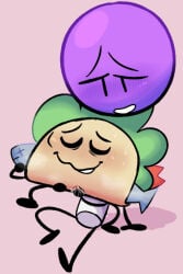 battle_for_dream_island bfdi blush fingering fingering_partner lollipop lollipop_(bfdi) object_shows paintbrussy pussy pussy_juice taco taco_(ii) yuri