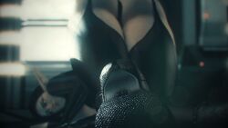 1girls 3d alternate_angle artist_name depth_of_field different_angle film_grain high_heels music pointy_ears presenting_ass solo solo_female sound srvn tagme video