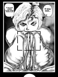 angry_face balls big_ass big_balls big_breasts big_nipples big_penis black_and_white blonde_hair blowjob breasts camera cheating cheating_wife chest comic dirty_talk english english_text fellatio huge_ass huge_breasts huge_cock incest long_penis milf monochrome mother mother_and_son netorare ntr original original_character original_characters short_hair smooth_penis tagme text text_bubble