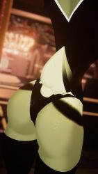 alastor_(hazbin_hotel) animal_tail ass ass_focus deer_tail hazbin_hotel male_only thighhighs unity_(engine) vrchat vrchat_avatar