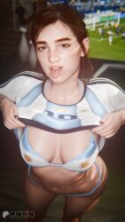 argentina argentinian_flag_bikini ellie_(the_last_of_us) ellie_williams owned_by_argentina ruru3dx soccer_jersey soccer_uniform the_last_of_us the_last_of_us_2