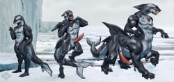 animal_genitalia animal_penis anthro aquatic big_penis cetacean cetacean_genitalia cetacean_penis cold dolphin feral genitals hi_res male mammal monster muscular oceanic_dolphin orca penis sea selezneva solo tapering_penis taur taur_transformation toothed_whale transformation transformation_sequence water