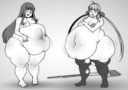 ass_expansion digested digested_prey digestion digestion_sequence ecchipandaa haruka_(senran_kagura) huge_ass mirai_(senran_kagura) multiple_preds multiple_prey ryoubi_(senran_kagura) ryouna_(senran_kagura) same_size_vore senran_kagura soft_vore struggling struggling_prey unwilling unwilling_prey unwilling_vore vore vore_belly weight_gain willing_prey willing_vore