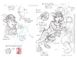 anthro armor aroused balls boc_the_seamster boots canid canine cape cloak clothing demi-human_(elden_ring) dialogue duo elden_ring erection experience fennec_(artist) footwear foreskin fox fromsoftware gameplay_mechanics genitals handjob hat headgear headwear heart_symbol helmet hi_res level_up leveling male male/male mammal penile penis player_character pratling_pate sex shoes size_difference size_play text traditional_media_(artwork) true_fox