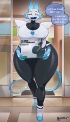 1girl 1girls breasts bunnemilk cat_ears curvy deltarune female furry legs tagme tasque_manager tasque_manager_(deltarune) thick_thighs tight_clothing voluptuous voluptuous_female yellow_eyes