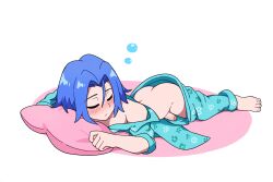 ai_generated blush closed_eyes foreskin half_naked james_(pokemon) penis sleeping undressed