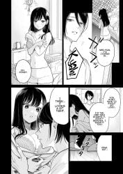 1boy1girl annoyed_expression artist_request bangs big_breasts black_hair blank_stare blush bra_lift brother brother_and_sister changing_clothes entering_room exposed_breasts exposed_midriff fitting fondling_breast groping_breasts half_naked incest incestuous light_eyes long_hair mad male/female medium_hair nervous screaming shorts shriek sister skinny_female skinny_male skinny_waist slippers surprised surprised_expression sweatdrop