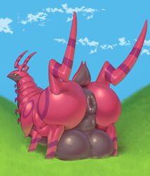 1boy anus ass back big_ass big_testicles chubby feral fuzzies4you grass half-closed_eyes hi_res huge_ass huge_testicles hyper hyper_ass hyper_testicles insect looking_back male male_only nintendo nude outside pokémon_(species) pokemon pokemon_bw puffy_anus scolipede solo standing testicles thick_thighs video_games wide_hips