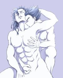 2boy breast_grab demon demon_boy demon_horns demon_humanoid demon_slayer dominant dominant_male domination gay gay_anal gay_male gay_sex hantengu hm_kmtlove horny horny_male implied_anal implied_penetration implied_sex japanese japanese_clothes japanese_clothing japanese_male jerking_off jerking_off_another jerking_off_hand_motion jerkingoff jerkingoff_another kimetsu_no_yaiba kissing kissing_neck kissing_while_penetrated kissing_while_penetrating long_bangs long_hair long_hair_male male male/male male_focus male_only male_penetrating muscles muscular muscular_male pointy_ears sekido sharp_teeth stroking stroking_cock stroking_penis submissive submissive_male tan-skinned_male tan_skin upper_moon yaoi younger_dom_older_sub younger_penetrating_older zohakuten