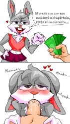 artist_upload asstragames boys bugs_bunny faceless_character faceless_male femboy femboy_bunny furry furry_male gay gay_male looney_tunes male male/male male_penetrated money oral oral_sex penis penis_in_mouth self_upload spanish_text translation_request