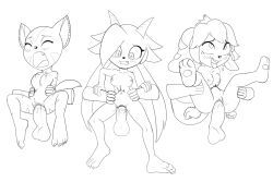 3girls anthro black_nose breasts carol_tea cat_ears fours_(artist) freedom_planet furry horns long_hair medium_breasts milla_basset moaning nipples penetration penis sash_lilac sex tongue tongue_out uncolored vagina vaginal_penetration vaginal_penetration vaginal_sex wildcat