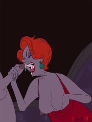 blowjob cum_in_mouth disney madam_medusa madame_medusa oral_creampie red_hair rescuers