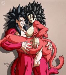 1girls animefreak ass black_hair caulifla cum dragon_ball dragon_ball_super female fur humanoid large_breasts light-skinned_female light_skin long_hair male mammal nipples penis red_fur saiyan saiyan_tail sex son_goku spiky_hair super_saiyan super_saiyan_4 tail universe_6/universe_7 universe_6_saiyan/universe_7_saiyan vagina vaginal vaginal_penetration