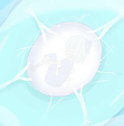 cirno clothed clothed_female cocoon project sleeping touhou