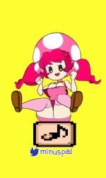 1girls 2021 animated ass big_ass big_butt bouncing_breasts breasts butt cute_face female female_only girls hips humanoid large_ass large_butt mario_(series) minus8 nintendo note_block noteblock one_of_those_really_cute_girls panties pantyshot pink_hair solo solo_female super_mario_maker super_mario_maker_2 thick thick_ass thick_thighs thighs toadette wide_hips