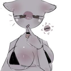 big_breasts bikini breasts collar countryhumans countryhumans_girl female female_focus female_only idktonamerahh japan_(countryhumans) solo solo_female solo_focus sun