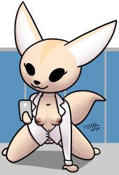 2020 aggressive_retsuko aggretsuko cute fenneko flashing furry presenting sanrio tagme tvma