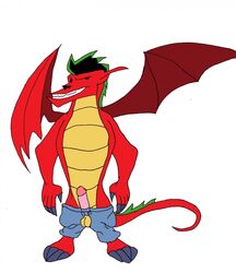 1boy american_dragon:_jake_long disney dragon erection extremehardrock jake_long male male_only open_pants pants penis scalie solo