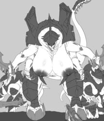 alien alien_girl astra_militarum breasts female_tyranid guardsman_(warhammer_40k) hive_tyrant human_male imminent_rape imminent_sex imperial_guard imperium_of_man imperiumdraws larger_female licking monochrome monster_girl pov pov_male reaching_towards_viewer scared shaking tyranid tyrant_guard_(warhammer_40k) warhammer_(franchise) warhammer_40k