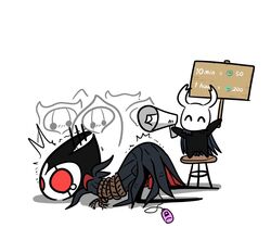 1boy 2_horns ambiguous_gender anthro arthropod black_horn black_horns bondage bound cloak ctbread forced grimm_(hollow_knight) hollow_knight horn horns imminent_rape insects male male_focus protagonist_(hollow_knight) restrained rope sign solo_male thin tied_up vibrator white_horn white_horns