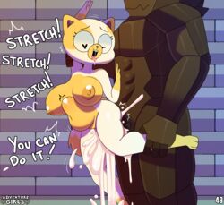 cake the cat from adventure girls by somescrub