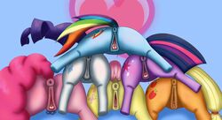 absurd_res anus applejack_(mlp) ass cutie_mark equid equine fluttershy_(mlp) friendship_is_magic galacticham group hi_res horse mammal mane_six_(mlp) my_little_pony pinkie_pie_(mlp) pussy rainbow_dash_(mlp) rarity_(mlp) straight_hair twilight_sparkle_(mlp)