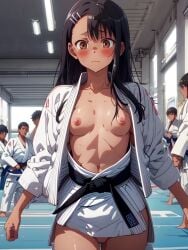 ai_generated being_undressed black_belt blush bottomless breasts breasts_out brown_skin bully bullying defeated embarrassed embarrassed_female embarrassed_underwear_female embarrassed_undressed_female euf forced_exposure forced_nudity glj-enf hayase_nagatoro judo martial_arts_uniform mosquito_bites multiple_boys multiple_girls nagatoro_hayase nipples panties_removed pants_removed pantsed pantsing pantsless please_don't_bully_me,_nagatoro public_exposure public_humiliation public_nudity sad shirt_open stripped stripping tits_out undressing undressing_another yuri