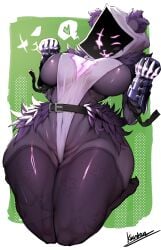 anthro ass bear bear_girl big_ass big_breasts big_thighs blush breasts butt female female_only fortnite fur furry gigantic_ass gigantic_thighs huge_ass huge_breasts huge_thighs kantan looking_at_viewer non-mammal_breasts raven_team_leader solo spreading tagme thick_hips thick_thighs thighs