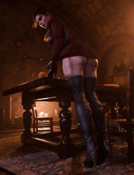 3d ada_wong_(cosplay) ass big_ass dress jill_valentine jill_valentine_(blonde) jill_valentine_(sasha_zotova) resident_evil resident_evil_3 resident_evil_3_remake resident_evil_4 resident_evil_4_remake sweater sweater_dress thick_thighs vexonair