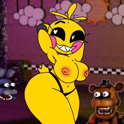 armpits breasts five_nights_at_freddy's smile toy_chica_(fnaf) trikitrakstelas when:hacestusmomosenrule34:elfuturoeshoyoistepajero xd