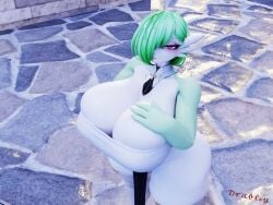 1girls 3d big_breasts big_thighs bom39 breasts busty female female_only gardevoir gigantic_breasts green_hair hair_over_one_eye huge_breasts huge_thighs large_breasts large_thighs massive_breasts no_humans pokemon pokemon_(species) ruiz solo solo_female thick_thighs thighs voluptuous