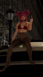 bikini car drop_dee_(fortnite) fishnets fortnite goth goth_girl