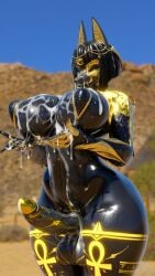 1futa 3d anthro anubian_jackal anubis anubis_(bom39) balls big_balls big_breasts big_hips big_penis big_thighs bom39 breasts busty cum cum_drip cum_on_belly cum_on_body cum_on_breasts cum_on_face cum_on_hands cum_on_self cum_string egyptian freezo furry furry_only futa_only futanari huge_breasts huge_cock huge_thighs large_breasts large_penis large_thighs navel penis solo solo_futa standing thick_thighs thighs voluptuous wide_hips