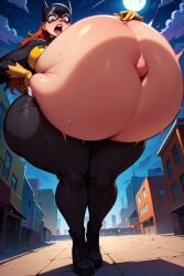 1girls ai_generated ai_hands barbara_gordon batgirl belly belly_button belly_expansion big_ass big_belly big_butt big_thighs blue_eyes curvy curvy_female curvy_figure dc dc_comics fat fat_ass fat_woman female front_view huge_belly huge_belly_button large_thighs long_hair masked_female massive_belly orange_hair red_hair scarebroart solo solo_female superheroine surprised surprised_expression thick_ass thick_thighs voluptuous voluptuous_female wide_ass wide_hips