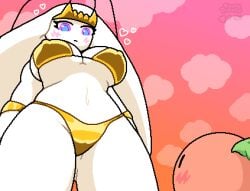1boy 1boy1girl 1girl 1girls antennae anthro anthro_pokemon anthrofied ass_visible_through_thighs big_breasts bikini bikini_bottom bikini_top blue_eyes blush blush_lines blushing boobs breasts bug female female_focus gen_7_pokemon generation_7_pokemon gold_bikini gold_swimsuit gold_swimwear heart impending_sex larger_female looking_at_partner looking_down looking_up nintendo nipple_bulge oc okami_tomato original original_character pheromosa plant plant_humanoid pokemon pokemon_(species) pokemon_sm purple_eyes red_body red_skin sunset swimsuit swimwear thick_thighs thighs tomato tomato_(okami_tomato) verona_(okami_tomato) waist watermark white_body white_hair white_skin worm's-eye_view