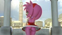 3d accessory amy_rose anthro anus aroused aroused_face aroused_smile ass backless_clothing backless_dress bedroom_eyes big_butt biped black_nose bottomless bottomless_anthro bottomless_female bubble_butt city city_background cityscape clothed clothing cloud column day digital_media_(artwork) dress dress_only eulipotyphlan eyelashes female full-length_portrait fur genitals glistening glistening_eyes green_eyes hair half-closed_eyes harbor head_tuft headband hedgehog hi_res innie_pussy justdeluxe lens_flare long_eyelashes looking_at_viewer looking_back looking_back_at_viewer lust lustful_gaze mammal multicolored_clothing multicolored_dress multicolored_ears narrowed_eyes no_underwear outdoor_nudity outside partially_clothed partially_clothed_anthro partially_clothed_female pink_body pink_butt pink_ears pink_face pink_fur pink_hair pink_legs pink_quills pinup portrait pose presenting presenting_anus presenting_hindquarters presenting_pussy public public_nudity pussy quills_(anatomy) rear_view red_clothing red_dress red_headband reflection river seductive sega semi_public smile smiling_at_viewer smirk smirking_at_viewer solo sonic_(series) sonic_the_hedgehog_(series) street tan_anus tan_arms tan_body tan_ears tan_face tan_inner_ear tan_pussy tan_skin thick_thighs thigh_gap tower tuft two_tone_clothing two_tone_dress two_tone_ears upskirt voidwillow water water_reflection white_clothing white_dress wide_hips