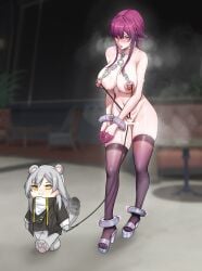 1girls big big_ass big_breasts bondage bound broken_rape_victim chains choker collar cry crying crying_with_eyes_open defeated defeated_heroine degradation female female_only femdom femsub honkai:_star_rail huge_ass huge_balls huge_breasts huge_nipples huge_thighs kafka_(honkai:_star_rail) leash leash_and_collar leashed_to_genitals lesbian metal_collar mind_break mindbreak mole_on_breast mouth_gag naked nipple_piercing nipple_rings piercing pink pink_eyes pink_hair pink_nipples price rbqinori sex sex_slave sex_toy size_difference skindentation slave slave_collar slavegirl small_dom_big_sub steel_bondage stelle_(honkai:_star_rail) submissive_female thick thick_thighs thighhighs utter_domination walk_of_shame wariza yuri