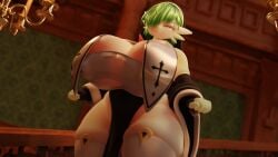 1girls _crycat_ big_breasts big_thighs bom39 breasts busty curvy female female_only gardevoir giant_breasts gigantic_breasts gigantic_thighs green_hair hair_over_one_eye huge_breasts huge_thighs large_breasts large_thighs massive_breasts massive_thighs no_humans nun nun's_habit pokémon_(species) pokemon pokemon_(species) thick_thighs thighs voluptuous