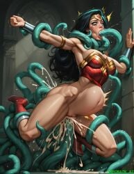 1girls ai_generated amazon aroused asphyxiation athletic_female big_breasts black_hair blue_eyes captured captured_heroine choking crying cum cum_in_mouth cum_in_pussy cum_inside dark_hair dc dc_comics defeated diana_prince drooling ejaculation endured_face eyes_rolling_back female female female_focus fit fit_female forced forced_oral helpless hi_res impregnation mind_break motion_lines open_mouth orgasm orgasm_face overflowing_cum penetration princess rape resisting restrained royalty running_mascara runny_makeup saliva_drip saliva_trail self_upload sex smporate_ai stable_diffusion stomach_bulge struggling superheroine tears tentacle tentacle tentacle_in_pussy tentacle_penetration tentacle_rape tentacle_sex tentacles_around_arms tentacles_around_legs trembling wonder_woman