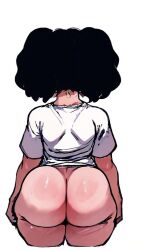 ai_generated ass_dough bbw bottomless curvy_ass curvy_hips doughy_ass plump_ass shortstack tagme videl_(dragon_ball_super)