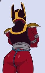 4_arms alien_girl ashesg ass ben_10 ben_10_omniverse bottomless breasts butt dat_ass female female_only fundoshi humanoid large_breasts looma_red_wind multi_arm multi_limb muscular muscular_female princess red_skin solo tetramand