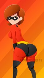 1girls animated animated_gif ass disney elastigirl female female_only gif helen_parr pixar smooth_skin solo the_incredibles twerking ugoira zabbraea