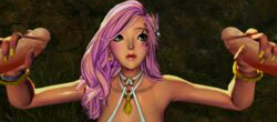 anuriel blade_&_soul breasts green_hair group_sex handjob highres jin large_breasts masturbation nude penis pink_hair sex slave