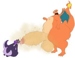anthro ass backsack balls ballsack belly belly_on_penis big_balls big_butt big_penis bodily_fluids charizard cumlord curved_horn dragon duo eyewear fire flaming_tail flies_for_smell foreskin fur furred_dragon furred_scalie generation_1_pokemon genitals glasses hand_on_hip hazel_(hazlnutt) horn huge_balls huge_butt huge_cock hyper hyper_genitalia hyper_penis kneeling long_ears looking_pleasured male male/male multicolored_body musk mythological_creature mythological_scalie mythology nintendo nipple_piercing nipples oral orange_body overweight overweight_male penis piercing pokemon pokemon_(species) purple_body purple_horn retracted_foreskin scalie slightly_chubby smegma smegma_in_mouth smegma_on_face smegma_play smelly smelly_penis smug spiked_penis spiked_tail spikes spikes_(anatomy) standing stink_fumes stink_lines sweat sweaty_balls sweaty_genitalia sweaty_penis tail tongue tongue_out uncircumcised vein veiny_penis wearing_glasses wings