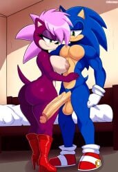 ai_generated ass blue_body breasts incest incest_(lore) magenta_fur male/female novelai pink_hair sex sonia_the_hedgehog sonic_(series) sonic_the_hedgehog sonic_the_hedgehog_(series) sonic_underground sonic_x_sonia straight veiny_penis