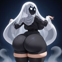 ai_generated ass_focus big_ass big_breasts ghost_girl wide_hips