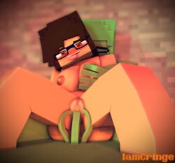 2girls 3d big_breasts character female female_only glasses human iamcringe irene_cream_(iamcringe) lesbian mine-imator minecraft mobtalker_mod monster monster_girl nude rape slime slime_(minecraft) slime_boy straight tagme vaginal_penetration yuri