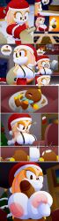 animal_humanoid big_breasts bouncing_breasts brown_eyes chaos_(sonic) christmas christmas_tree clothing comic cream_the_rabbit dark-skinned_male erection full_comic fur fur_breasts furry furry_female large_breasts paizuri penis santa_costume santa_hat sega slickehedge sonic_(series) sonic_team sonic_the_hedgehog_(series) titfuck