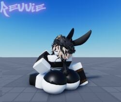 1boy 3d 3d_(artwork) ass_focus baseplate big_ass big_butt big_thighs femboy femboy_only huge_ass looking_at_viewer lumi_(xr_revvie) roblox robloxian self_upload sitting solo solo_focus tagme thick_ass thick_thighs xr_revvie