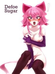 1girls big_breasts black_stockings brawl_stars breasts defoesugar female female_focus light-skinned_female light_skin melodie_(brawl_stars) panties pink_hair purple_eyes solo solo_female solo_focus stockings